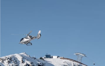 Helicopter tour of Solden