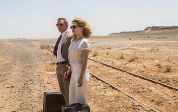 Daniel Craig and Léa Seydoux in Metro-Goldwyn-Mayer Pictures/Columbia Pictures/EON Productions’ action adventure SPECTRE, Morocco