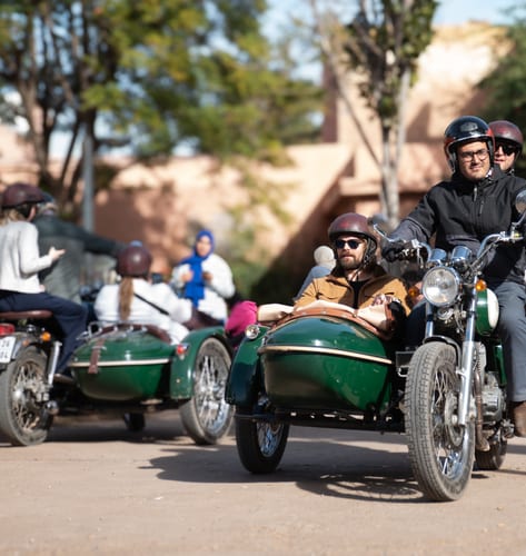 sidecar adventure in Marrakech in morocco