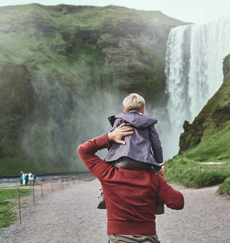 Family in Iceland