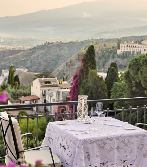 Grand Hotel Timeo al-fresco dining