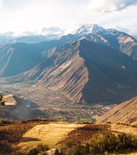 Urubamba Valley sacred valley view landscape