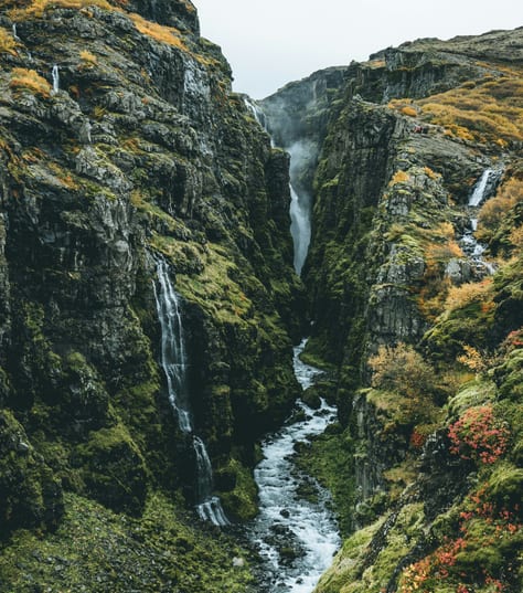 Glymur waterfall