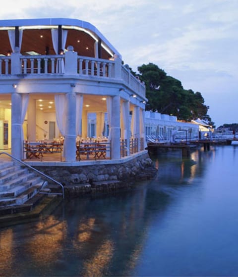 1930's Bonj 'les bains' beach club at Amfora Resort Hvar