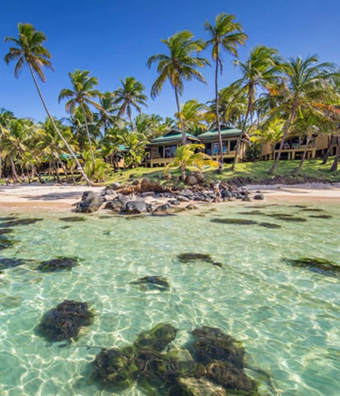 The clear blue waters that surround Yemaya, Nicaragua