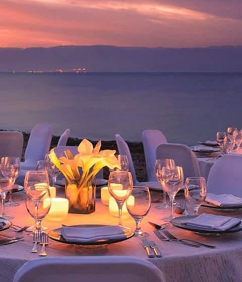 Sunset dining in Jordan