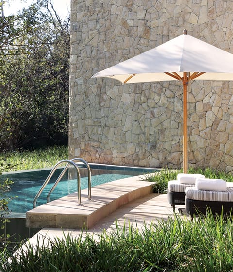 The pool at the Saxon Villas