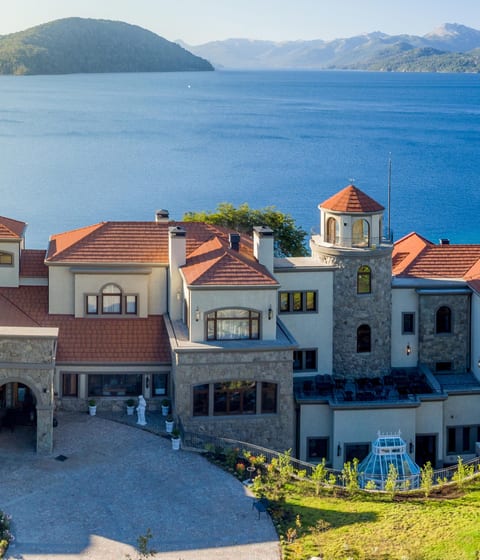 Villa Beluno aerial view, Bariloche, Argentina