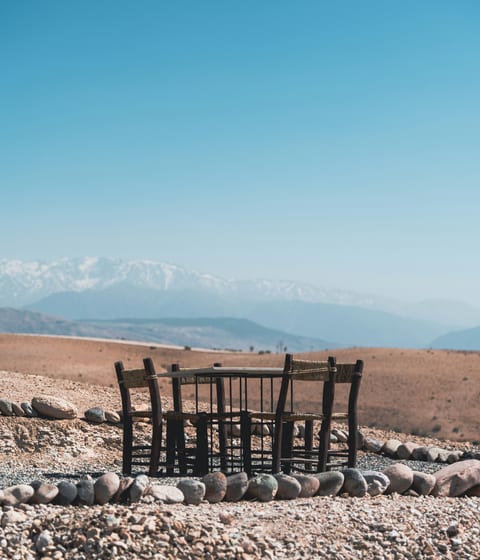 Dining in the Agafay desert