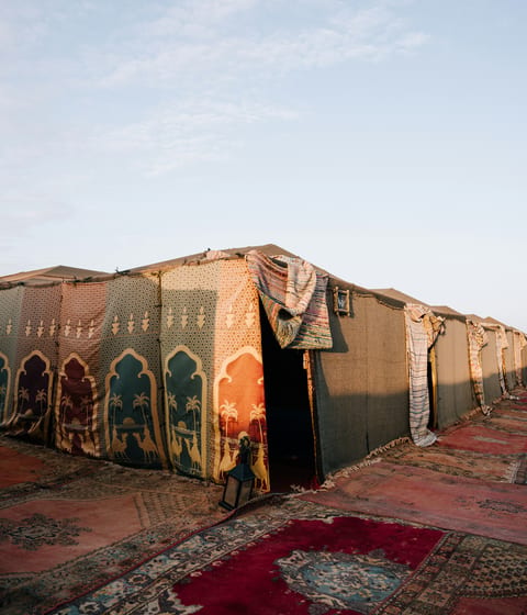 Morocco souk tents
