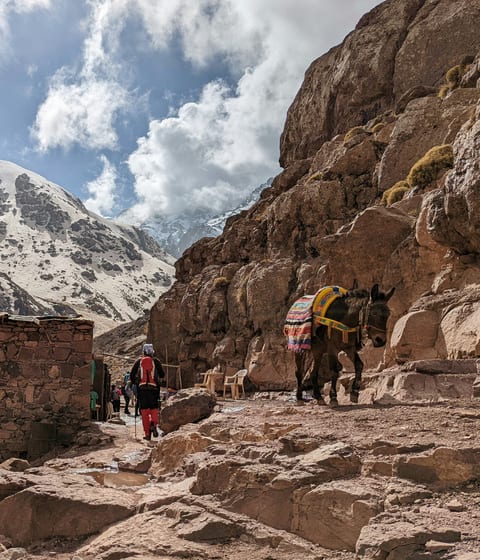 Mount Toukbal hiking, Morocco