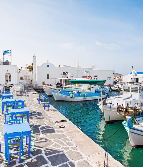 Fishing boats in Paros, Greece