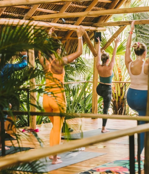 Yoga at Nantipa hotel in santa teresa in costa rica
