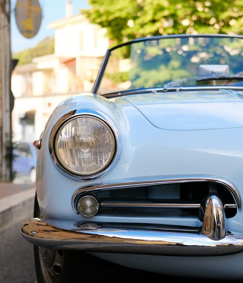 Alfa Romeo vintage car in Italy