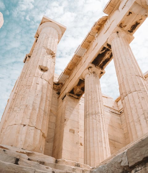 Towering columns of the Parthenon, Athens