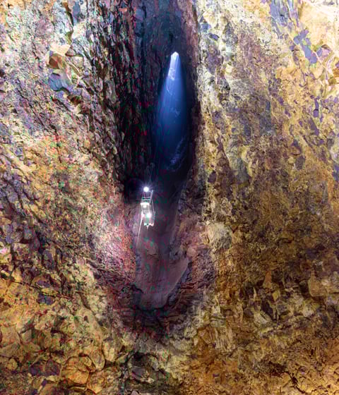 Volcano interior