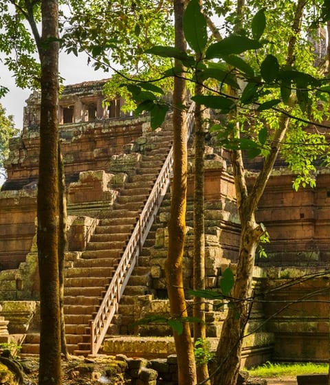 royal palace at Angkor Thom in cambodia