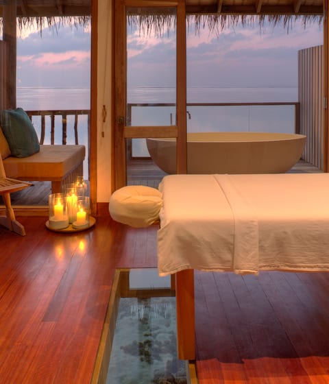 Gili Lankanfushi Meera Spa Treatment Room in the maldives