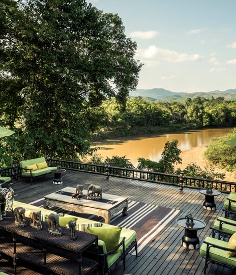 Four Seasons tented camp in chiang rai in thailand
