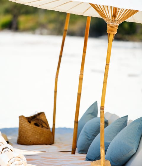 beach picnic at song saa resort in koh rong archipelago