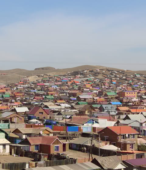 houses in Ulaanbaatar City in mongolia