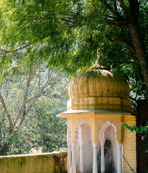 galtaji pilgrimage site near jaipur in india