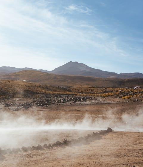 Tatio Geysers landscape Chile