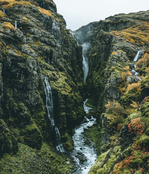 Glymur waterfall