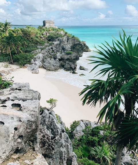 Tulum beach and ruins, Mexico