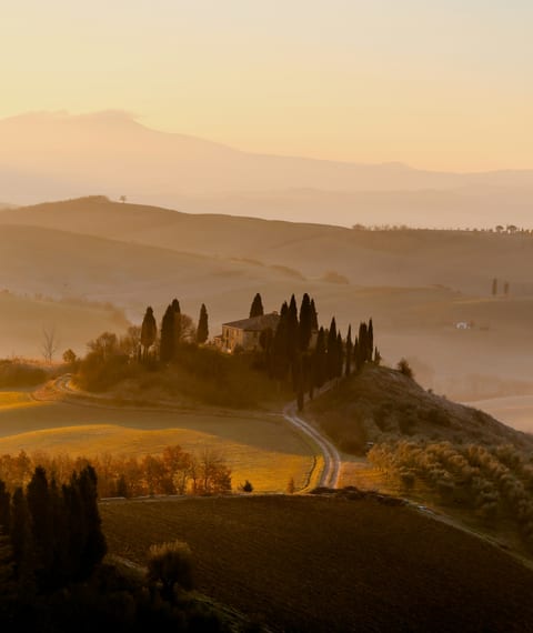 Tuscany at sunset