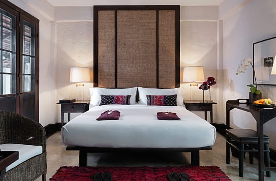 bedroom at Tamarind Village hotel in Chiang Mai in thailand