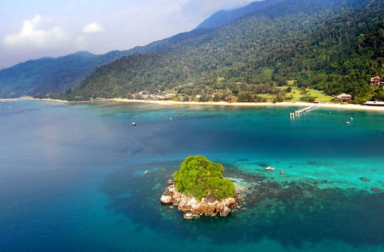 A birdseye view of the resort