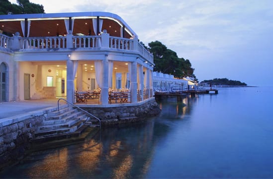 1930's Bonj 'les bains' beach club at Amfora Resort Hvar