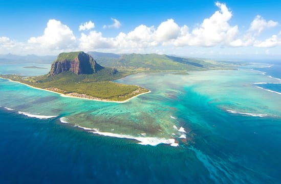 Panoramic views over Mauritius