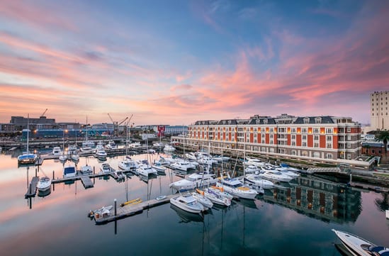 Cape Grace hotel Marina in cape town in south africa