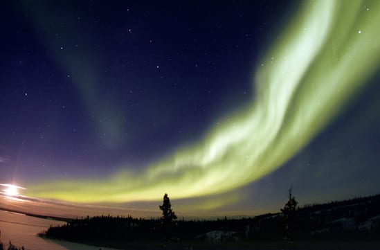A spectacular aurora over the NWT, Canada