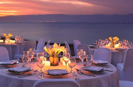 Sunset dining in Jordan