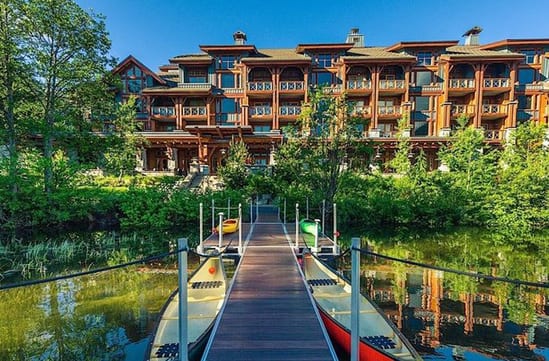 The lake at Nita Lake Lodge, Whistler