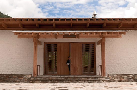 outside of lodge entrance