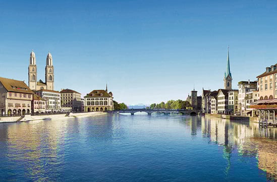 View of River Limmat, Zurich | Black Tomato