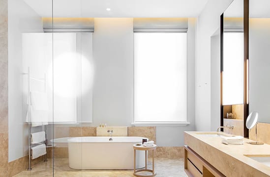 A modern bathroom at The Treasury