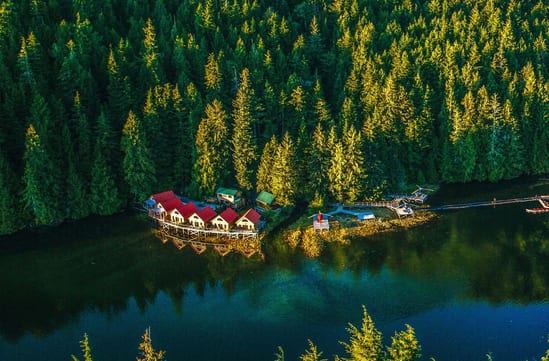 Nimmo Bay Aerial view