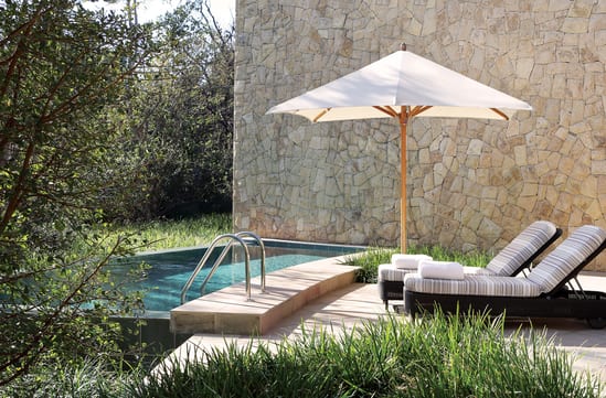 The pool at the Saxon Villas