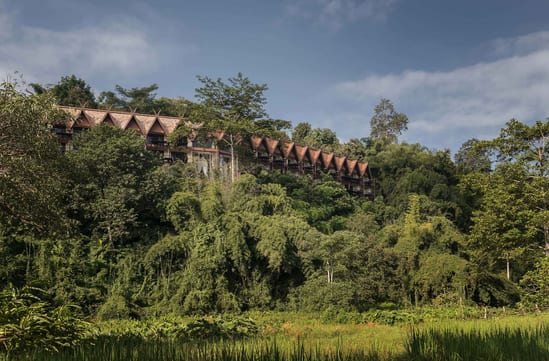 Anantara Golden Triangle Elephant Camp and Resort in Chiang Rai in Thailand
