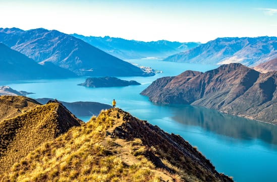 Views over Lake Wanaka, luxury travel New Zealand