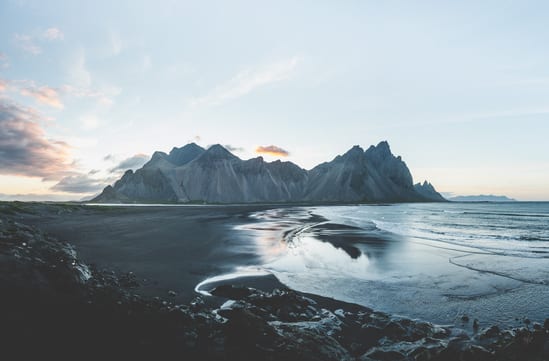 Black sand beach, Iceland