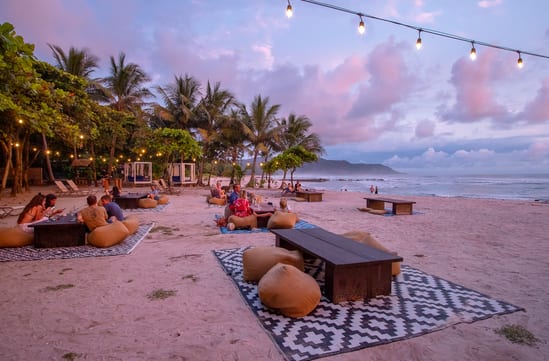 Beachfront hotel Nantipa in santa teresa town in costa rica