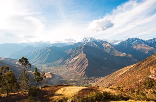 Urubamba Valley sacred valley view landscape peru