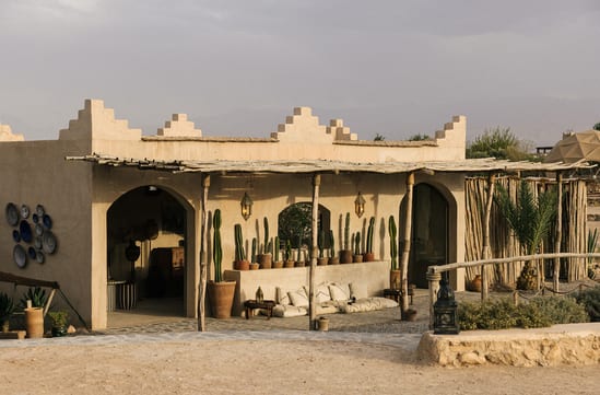 Caravan by Habitas Agafay camp in agafay desert in morocco