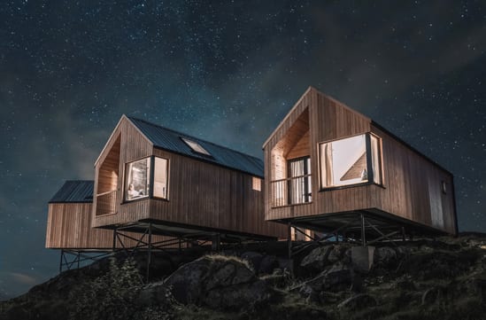 hattvika lodge cabins beneath the stars in norway